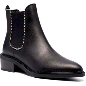 Coach Bowery Black Leather Boots